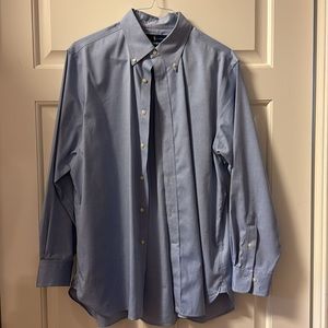 EUC Ralph Lauren Easy Care Blue Long Sleeve Button Down